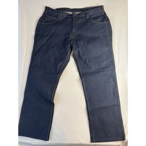USA Works Jeans Mens 42x30 Dark Blue 2000R Carpenter Workwear Made USA